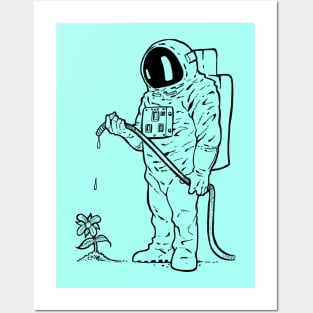 Gardening Astronaut Posters and Art